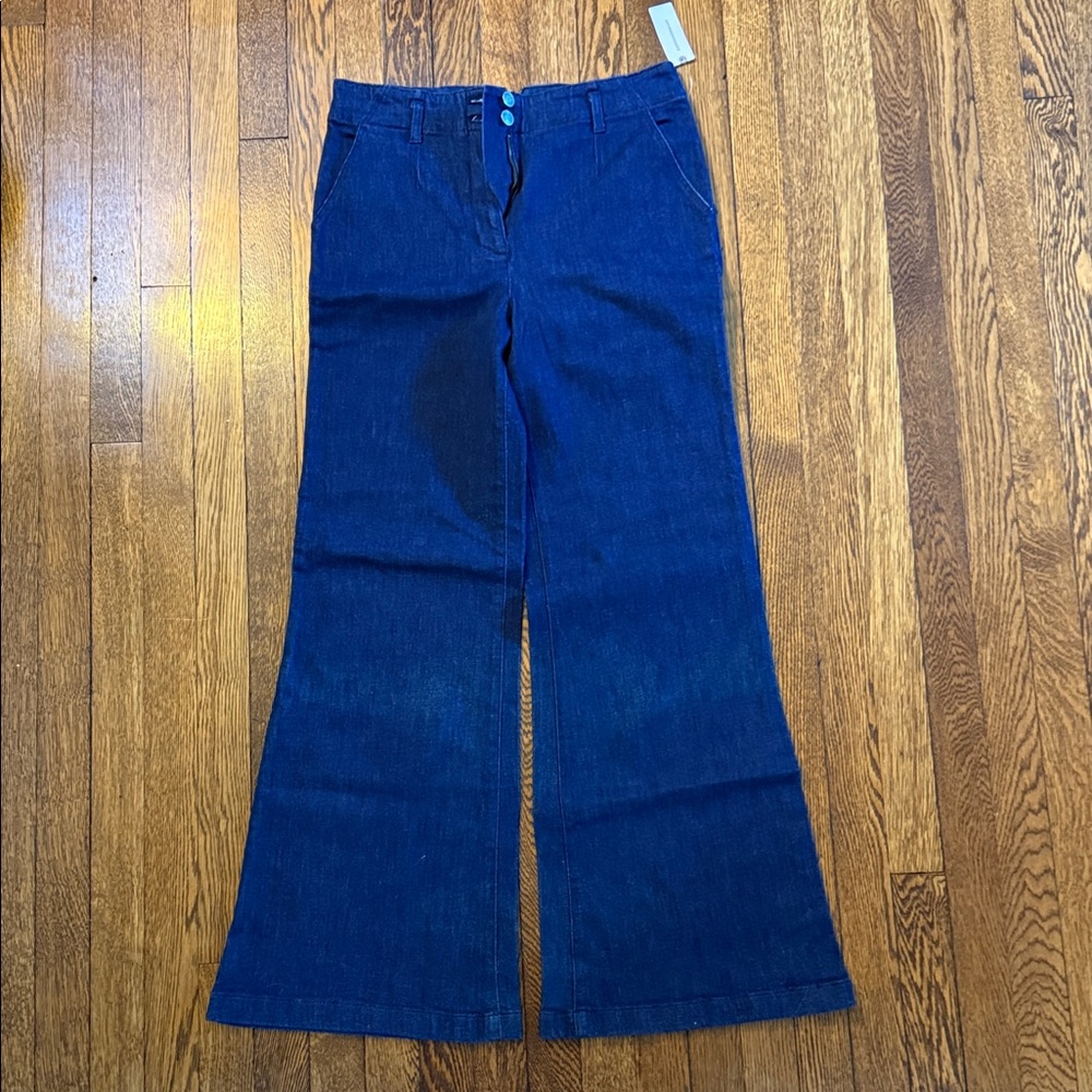 Anthropologie Maeve wide leg trouser jeans, NWT, size 30